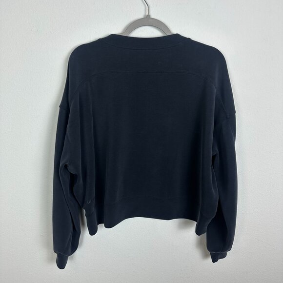 Lululemon Perfectly Oversized Cropped Crew French Terry 12 Athleisure Athletic S - Picture 4 of 7